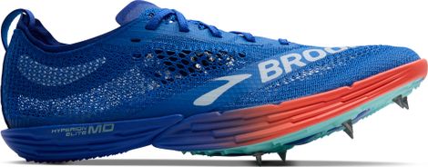 Chaussures d'Athlétisme Brooks Hyperion Elite MD Bleu/Rose Unisexe