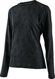 Troy Lee Designs Lilium Jacquard Women's Long Sleeve Jersey Black