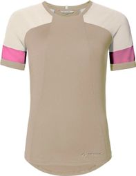 Women's short-sleeved Vaude Kuro Beige jersey