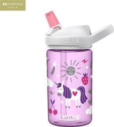 Camelbak Eddy+ Unicorns 400ML Bottiglia d'acqua per bambini bianca/rosa