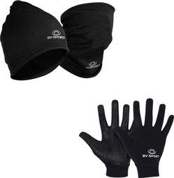 BV Sport Winter Bundle: Beanie/Neck Warmer + Gloves - Black