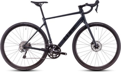 Cube Attain Bicicleta de carretera Shimano Tiagra 10S 700 mm Negro Noche Azul 2025