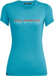 T-Shirt Salewa Pure Dry Bleu Femme