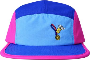 BV Sport 5-Panel DBDB Finisher Cap in Blue/Pink