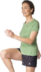 Odlo Essential Chill-Tec Dames Shirt Korte Mouw Khaki