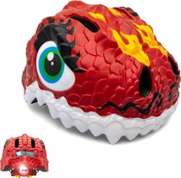 Casque de Vélo pour enfants | Dragon Rouge | Crazy Safety | Certifié EN1078