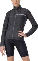 Dames Castelli Squadra Stretch Lange Mouw Jas Zwart