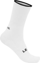 Hohe Kragensocken Weiß/Schwarz