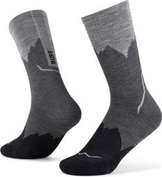 Buff Merino Lichtgewicht Crew LWC3 Sokken Zwart
