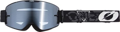 O'Neal B-20 Strain V.22 Goggle Black/White-Silver Mirror