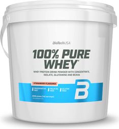 100% Pure Whey (4kg) | Biotech Usa | Fraise |  Whey Protéine