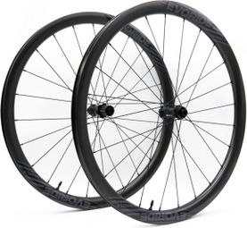 Paire de roues Evoride EvoGravel – Noir - 700c Disque - 1390gr - 12x100 / 12x142 – Shimano 10/11 vitesses - Centerlock – 2024