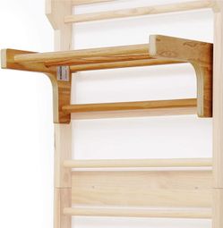 Barre de traction pour espalier en bois de pin amovible 73 x 45 x 27 cm barre pull up pour échelle suédoise gymnastique fitness sport