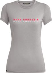 T-Shirt Salewa Pure Dry Gray Woman