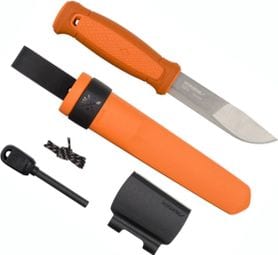 Couteau de survie Mora Kit Kansbol Orange Brûlé avec gaine en polymère-Orange