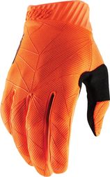 Paire de Gants 100% Ridefit Fluo Orange Noir