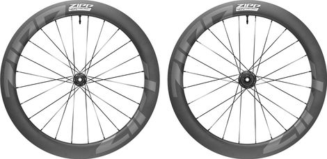 Pair of Zipp 404 Firecrest Tubeless Disc 700c Wheels | 12x100 - 12x142mm | Centerlock