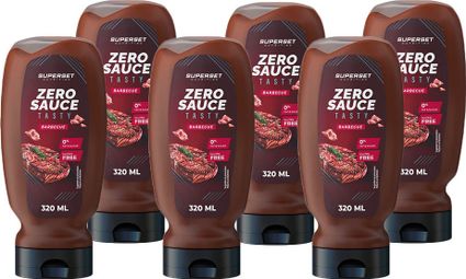 Tasty Zero Sauce (6x320ml) - Superset Nutrition - Barbecue - Sauces Zéro