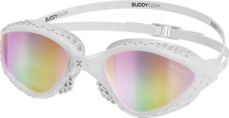 BuddySwim OzeanX Zwembril Wit/Iridium Spiegel