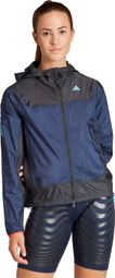 Veste imperméable Femme adidas Performance adizero Noir Bleu