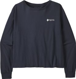 Patagonia Hut Tripper Easy Cut Langarm-T-Shirt für Damen, Blau