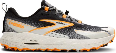 Brooks Cascadia 18 Trailrunning-Schuhe Schwarz/Weiß/Orange Herren