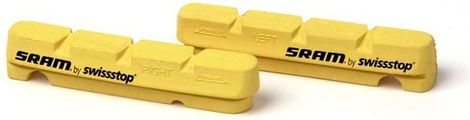 x2 Sram remblok cartridges voor gele carbon velgen