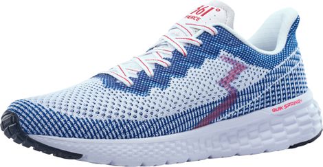 Chaussures de running 361-Fierce (M) White / Nautical Blu