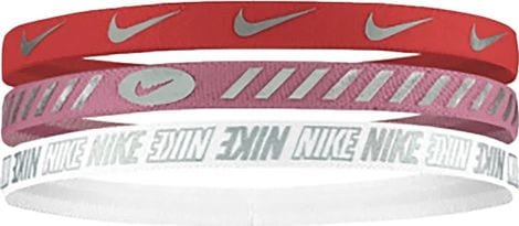 Mini-Stirnbänder (x3) Unisex Nike Headbands Metallic 3.0 Mehrfarbig