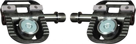 Pair of Magped Gravel Magnetic Pedals (200N Magnet) Steel Axle Grey