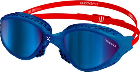Gafas de natación BuddySwim OzeanX Azul-Rojo/Azul Espejo