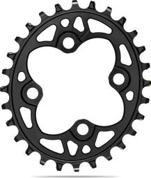 Plateau Narrow Wide AbsoluteBlack Mono 64 BCD Oval Premium Chainring Noir