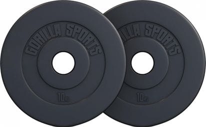 Disques Olympiques en plastique - 50/51mm | De 1 25 KG à 15 KG et disponible en lot - Poids : 2 x 10 KG