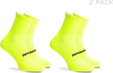 Chaussettes Velo Rogelli Essential 2-pack - Homme - Fluor