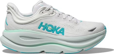 Hoka Bondi 9 Women's Running Shoes White/Blue