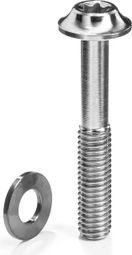 Brake caliper bolt Flat Mount Titanium M5 Torx 25 with washer absoluteBLACK Grey