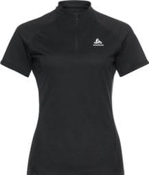 Odlo Essential 1/2 Zip Women's Short Sleeve Jersey Black