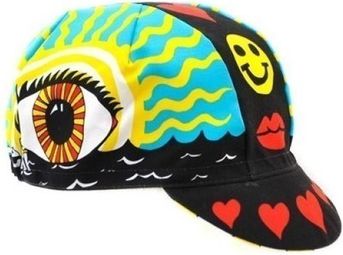 Casquette Cinelli EYE OF THE STORM noir/jaune