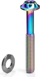 Tornillo pinza freno Flat Mount Titanio M5 Torx 25 con arandela absolutaBLACK Rainbow