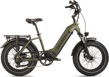 Vélo de ville électrique compact 20  XR1 Vert Diablo Bikes