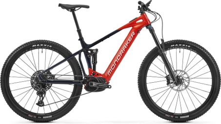 VTT Électrique Tout-Suspendu Mondraker Chaser R Sram GX/SX 12V 750Wh 29'' Rouge Bleu 2025