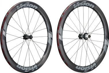 Juego de ruedas de carbono Vision Metron 55 SL Disc | 12x100 - 12x142mm | 6 agujeros