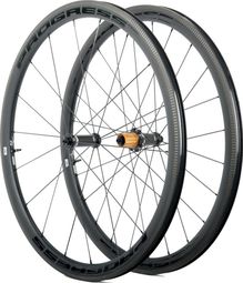 Paire de roues Progress Aero Noir | 9x100/9x130 mm | Patins | Campagnolo