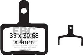 PLAQUETTES Shimano Deore BR-M515 et BR-M525 meca 01 and hydro 03-04 / Tektro Auriga EBC CFA627.