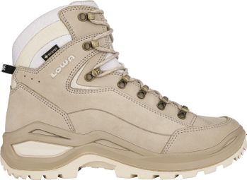 Chaussures de Randonnée Femme Lowa Renegade Evo Gore-Tex Mid Beige