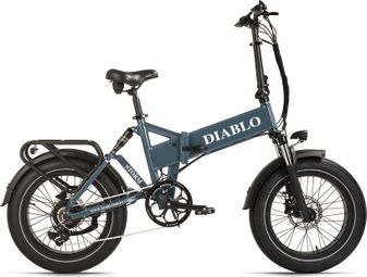 Vélo électrique pliant compact 20  Storm Bleu Diablo Bikes