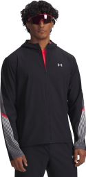 Heren Under Armour Velociti Storm Hooded Jacket Zwart