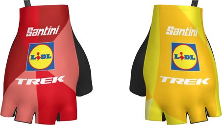 Korte handschoenen Santini Team Lidl-Trek 2026 Geel