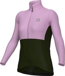 Maglia a maniche lunghe Ale Dual Gravel Khaki / Pink Donna