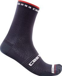 Pair of Castelli Rosso Corsa Pro 15 Socks Dark Blue